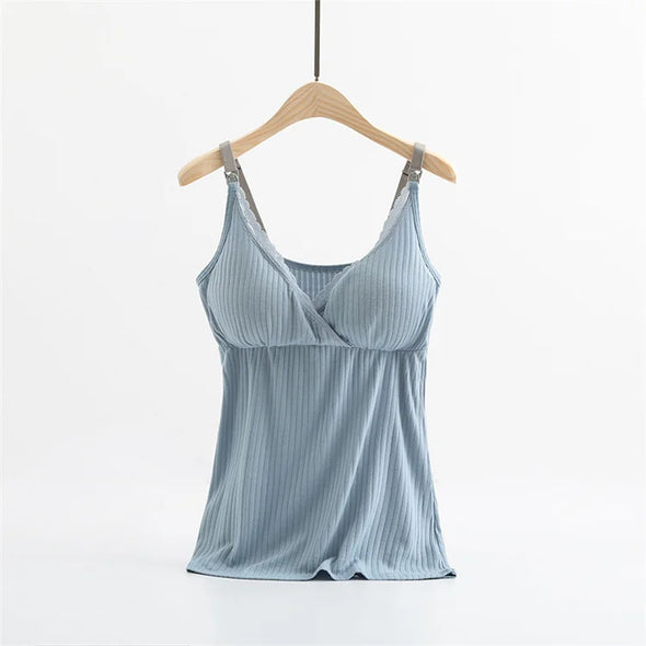 Maternity nursing tank top vest