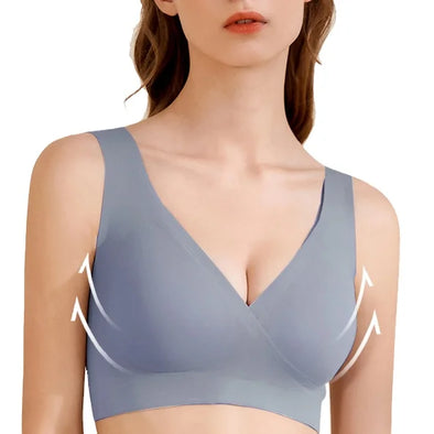 Nursing Bra Elastic Comfy V Neck